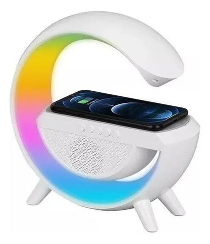 Altavoz Bluetooth + Lámpara + Cargador inalámbrico